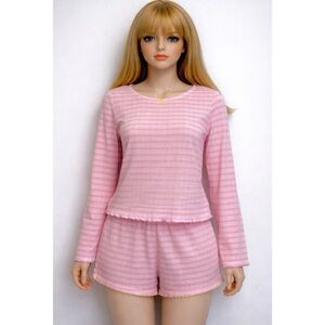 Art Class Pink Long Sleeve Pajama Set Size XL(14)